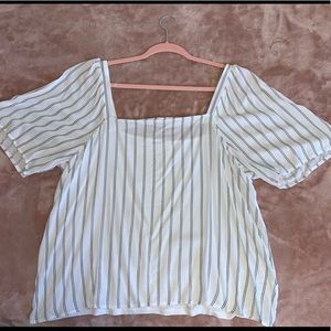 Black and White Stripped Women’s Top